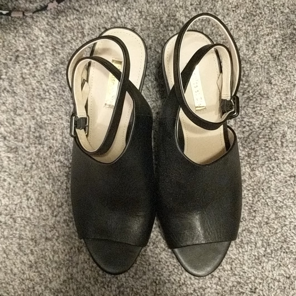 Black Peep Toe Heel